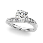 14kt White Gold 1/5 ct tw SI1-G Engagement Ring - Style 