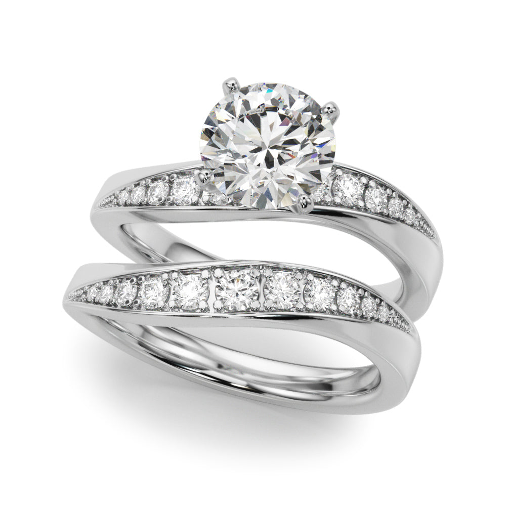 14kt White Gold 1/5 ct tw SI1-G Engagement Ring - Style 