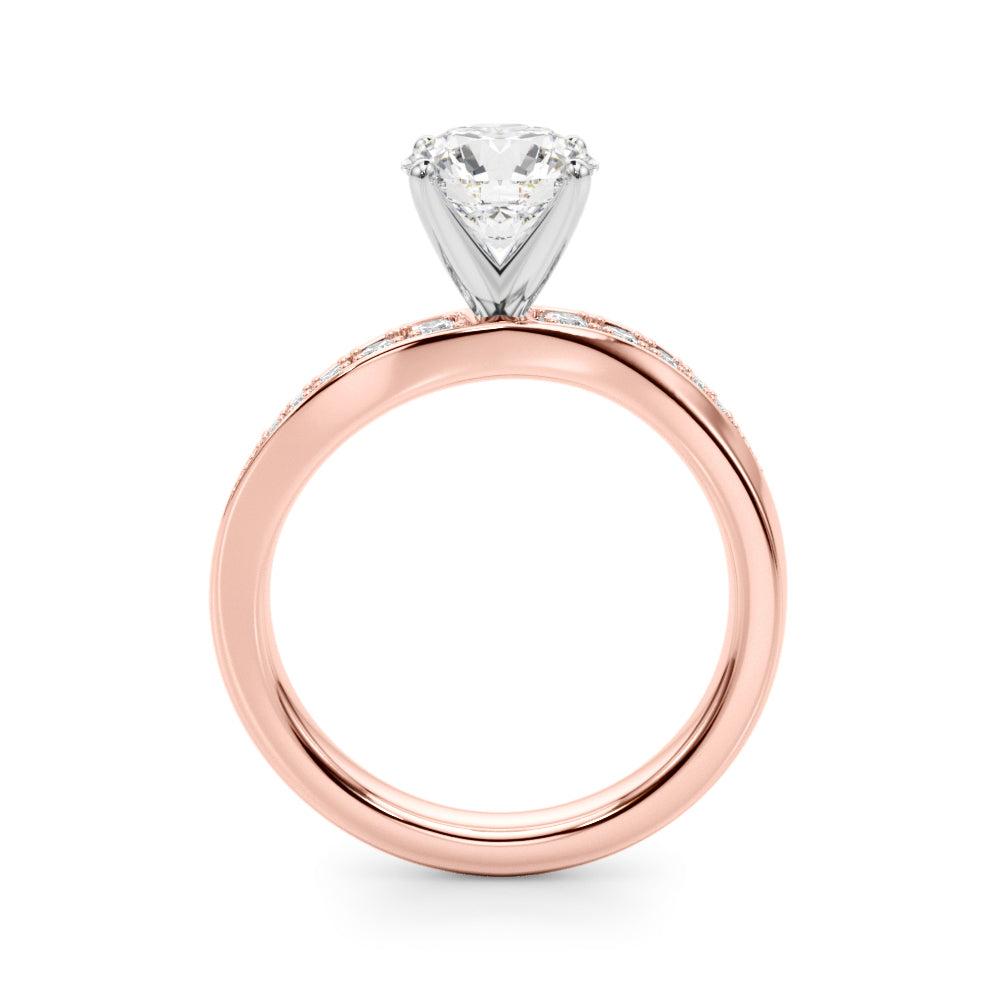 14kt White Gold 1/5 ct tw SI1-G Engagement Ring - Style 