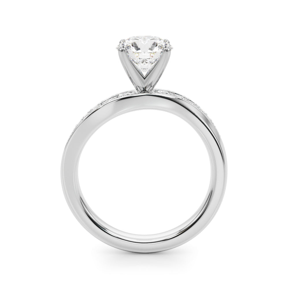 14kt White Gold 1/5 ct tw SI1-G Engagement Ring - Style 