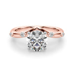 Exquisite Chevron Diamond Engagement Ring - A Timeless Symbol of Love