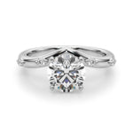 Exquisite Chevron Diamond Engagement Ring - A Timeless Symbol of Love