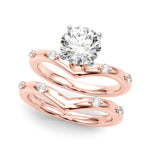 Exquisite Chevron Diamond Engagement Ring - A Timeless Symbol of Love