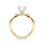 Exquisite Chevron Diamond Engagement Ring - A Timeless Symbol of Love