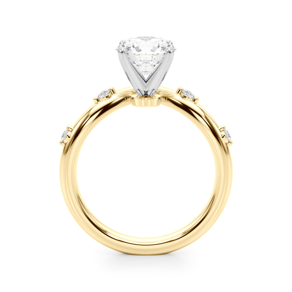 Exquisite Chevron Diamond Engagement Ring - A Timeless Symbol of Love
