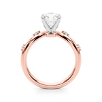 Exquisite Chevron Diamond Engagement Ring - A Timeless Symbol of Love