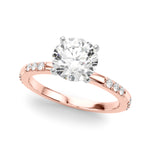 14kt Yellow Gold Engagement Ring with 1/5 ct tw SI1-SI2, G-H Diamonds - Timeless Elegance