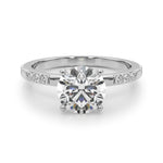 14kt Yellow Gold Engagement Ring with 1/5 ct tw SI1-SI2, G-H Diamonds - Timeless Elegance
