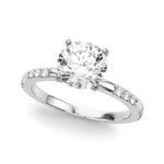 14kt Yellow Gold Engagement Ring with 1/5 ct tw SI1-SI2, G-H Diamonds - Timeless Elegance