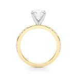 14kt Yellow Gold Engagement Ring with 1/5 ct tw SI1-SI2, G-H Diamonds - Timeless Elegance