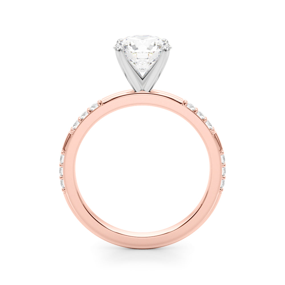 14kt Yellow Gold Engagement Ring with 1/5 ct tw SI1-SI2, G-H Diamonds - Timeless Elegance