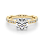 Elegant 14k Yellow Gold Engagement Ring - 3/8 ct tw SI1-SI2 G-H Diamonds