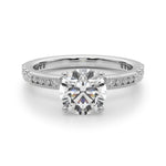 Elegant 14k Yellow Gold Engagement Ring - 3/8 ct tw SI1-SI2 G-H Diamonds