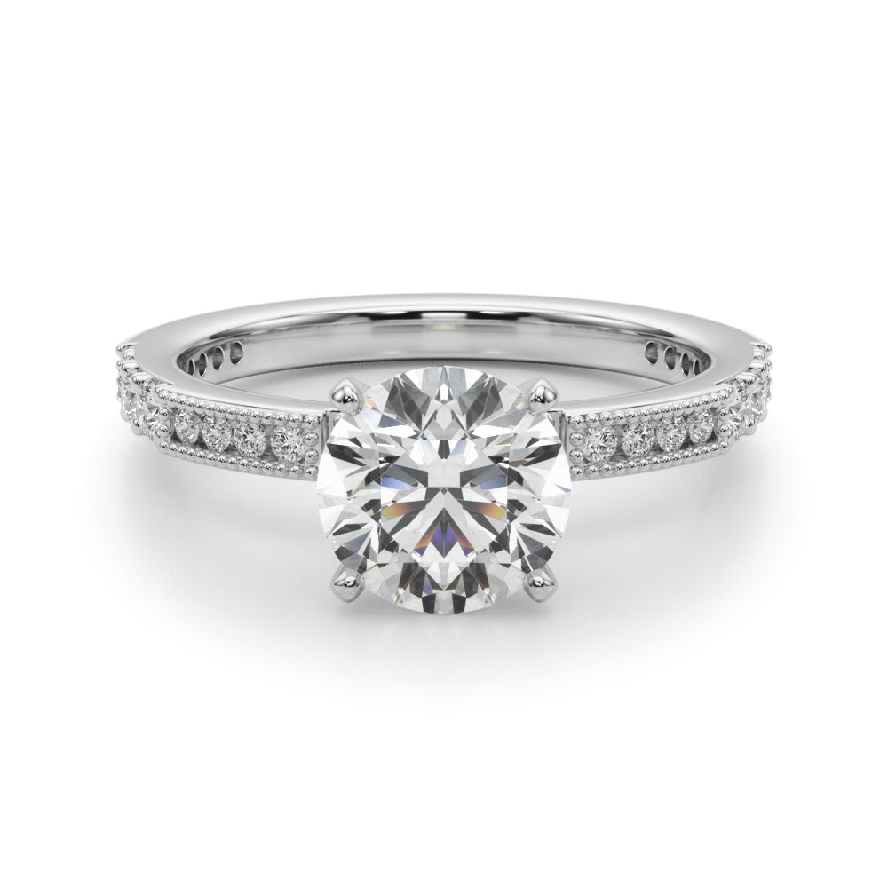 Elegant 14k Yellow Gold Engagement Ring - 3/8 ct tw SI1-SI2 G-H Diamonds