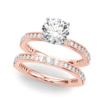 Elegant 14k Yellow Gold Engagement Ring - 3/8 ct tw SI1-SI2 G-H Diamonds