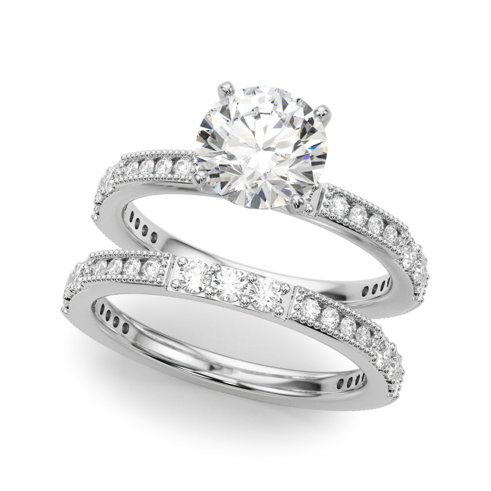 Elegant 14k Yellow Gold Engagement Ring - 3/8 ct tw SI1-SI2 G-H Diamonds
