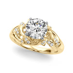 14kt Yellow Gold Ring Setting - STYLE 