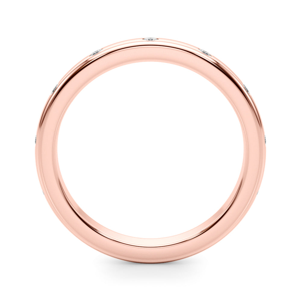 Elegant 14kt Yellow Gold 1/8 CTW Diamond Band Ring - Style 