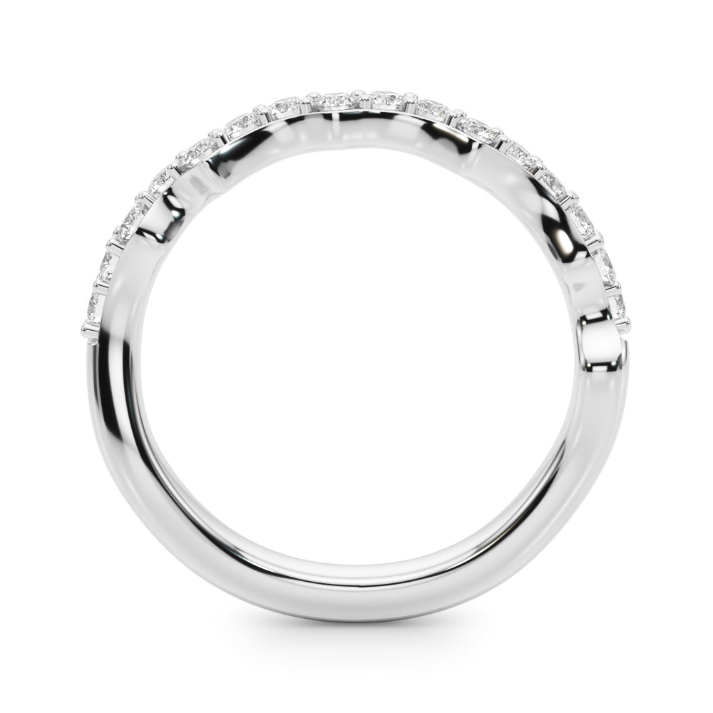 Elegant 14kt White Gold 3/8 Carat TW Diamond Wedding Band