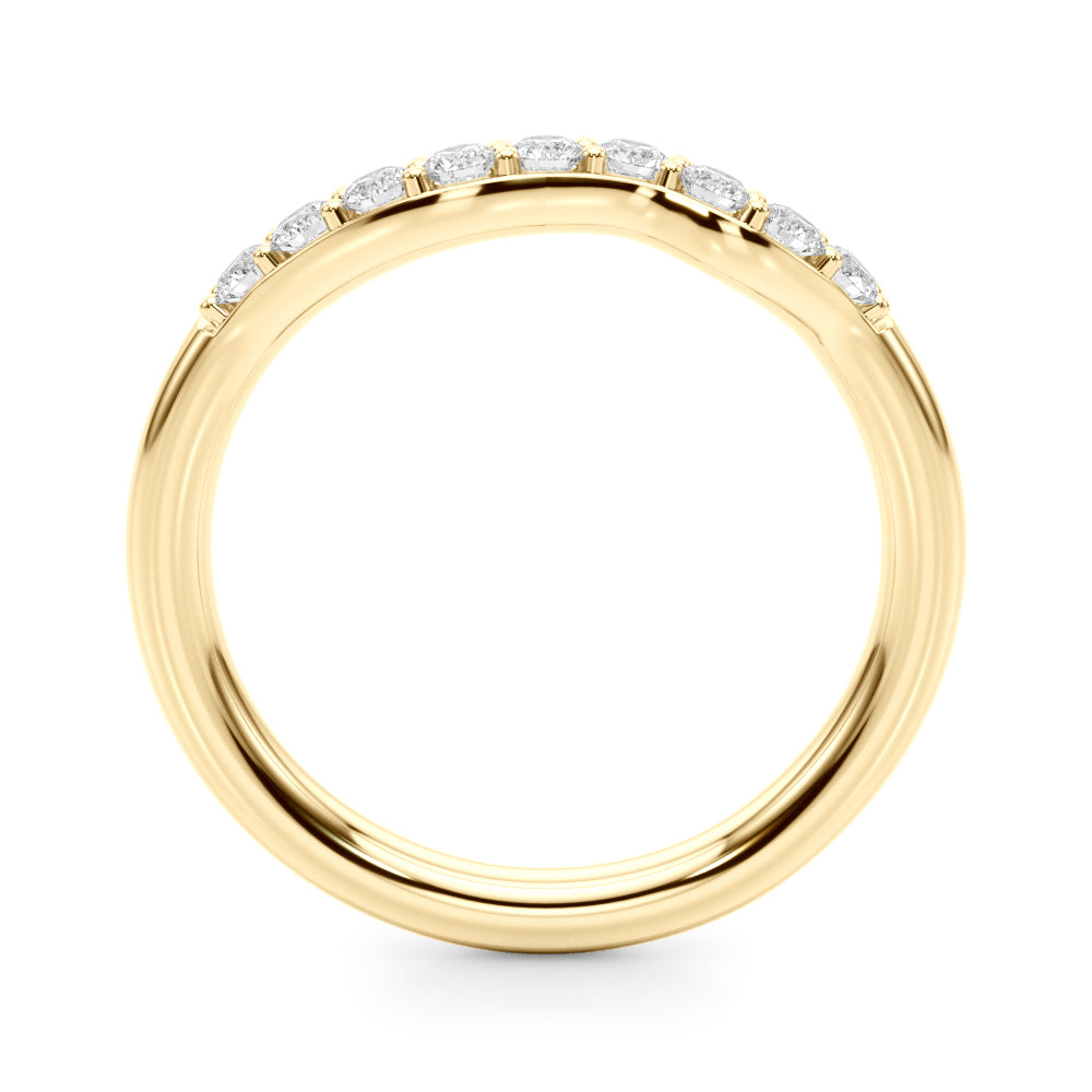 14kt White Gold 1/4 ct TW SI1-SI2 G-H Diamond Wedding Band - Style 