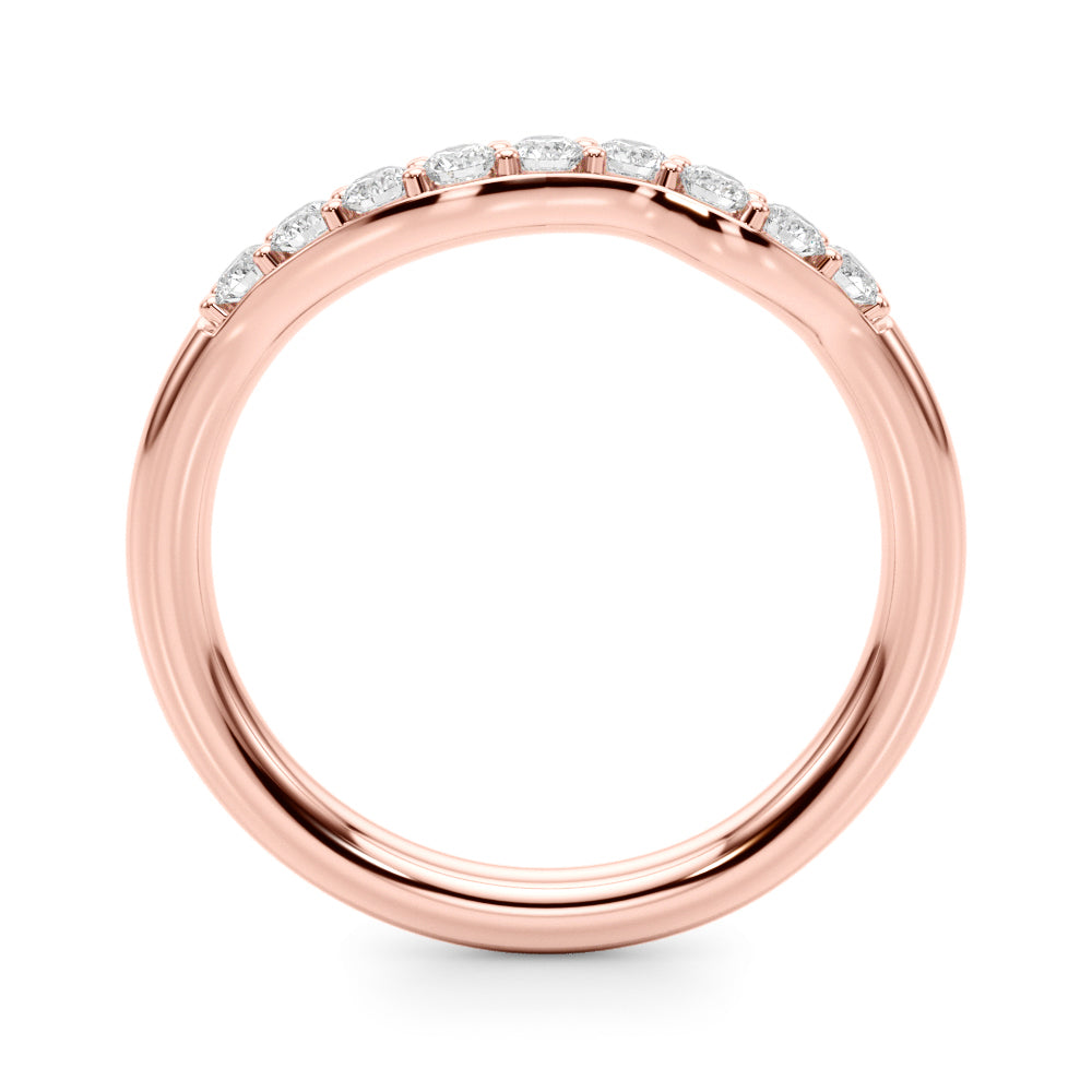 14kt White Gold 1/4 ct TW SI1-SI2 G-H Diamond Wedding Band - Style 