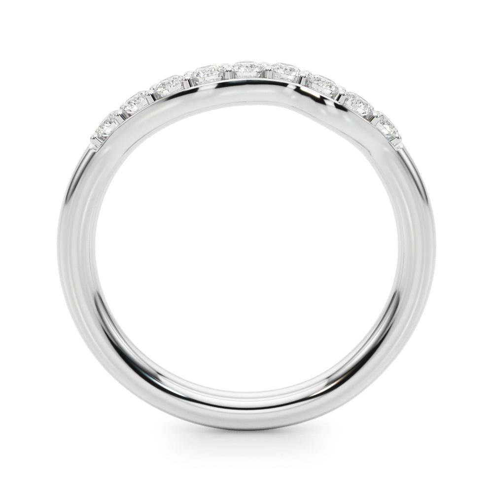 14kt White Gold 1/4 ct TW SI1-SI2 G-H Diamond Wedding Band - Style 