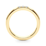 Elegant 14kt White Gold Wedding Band with 1/10 ct TW SI1-H Diamonds - STYLE 