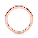 Elegant 14kt White Gold Wedding Band with 1/10 ct TW SI1-H Diamonds - STYLE 