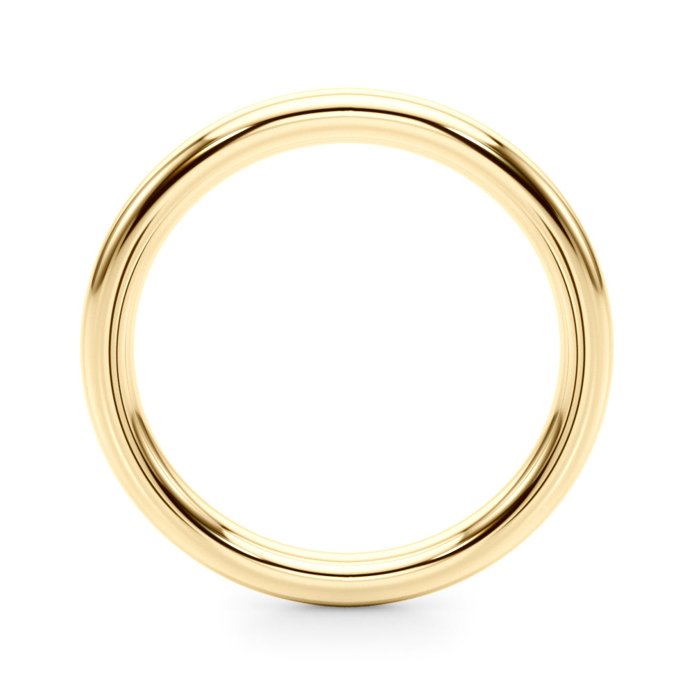 Classic 14kt White Gold Plain Wedding Band - Timeless Elegance