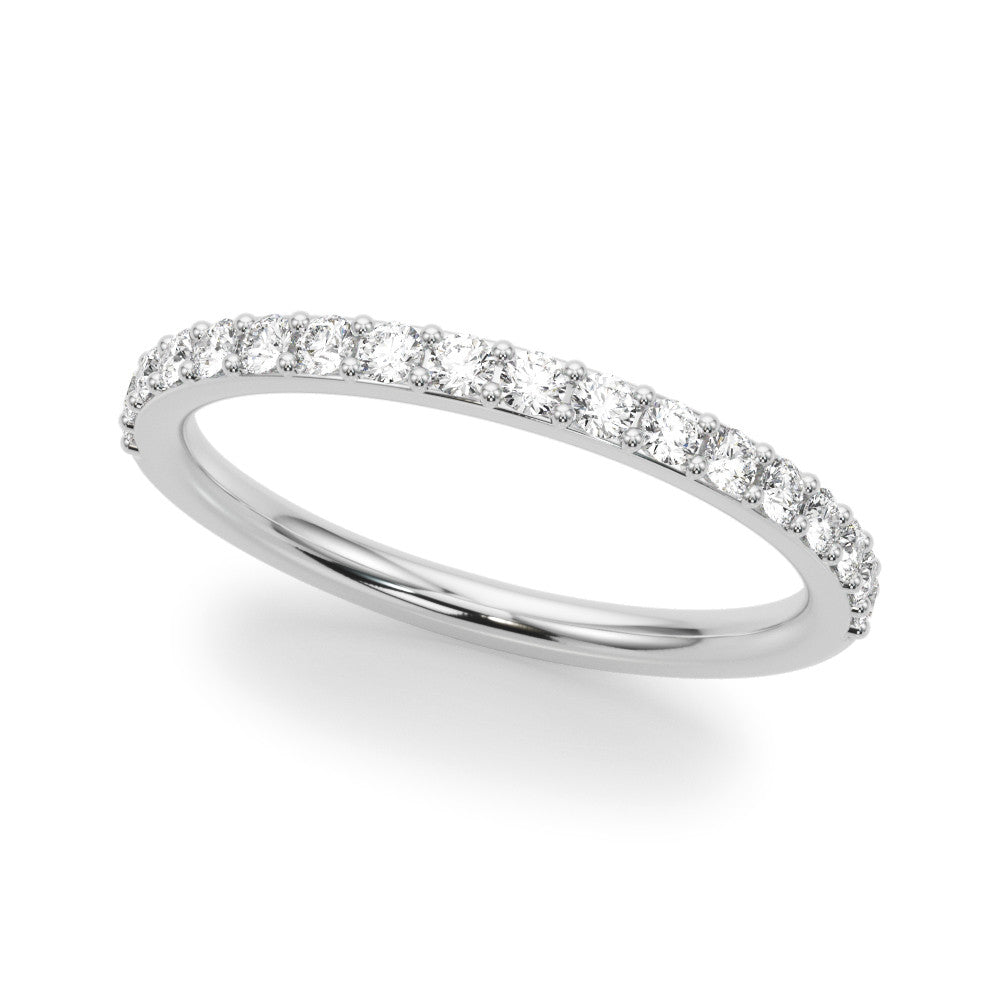 Elegant 14kt White Gold Wedding Band - 1/3 Carat TW Diamond Engagement Ring