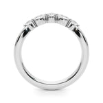 Elegant 14k White Gold Wedding Band - 1/3 Carat TW SI1-SI2 G-H Diamonds
