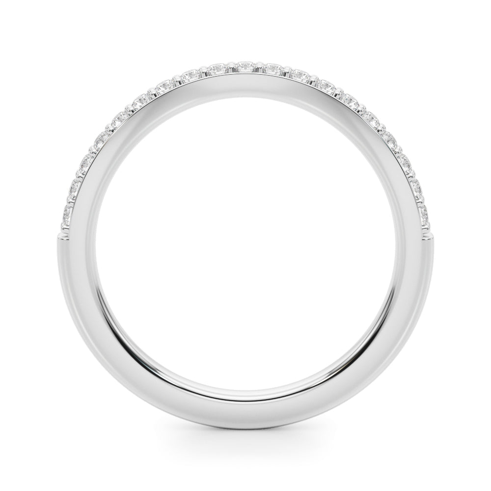 Elegant 14kt White Gold Wedding Band - 1/3 ct tw SI1-SI2, G-H Diamonds