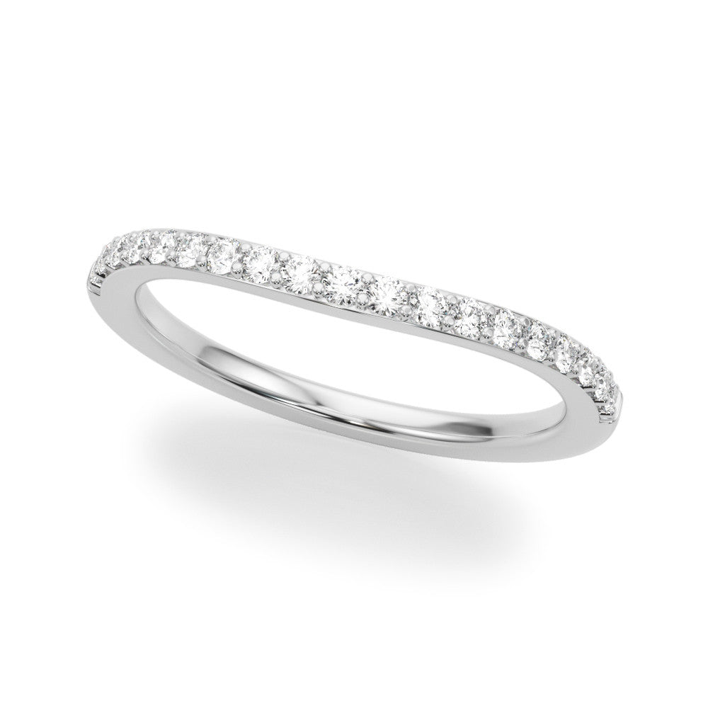 Elegant 14kt White Gold Wedding Band - 1/3 ct tw SI1-SI2, G-H Diamonds