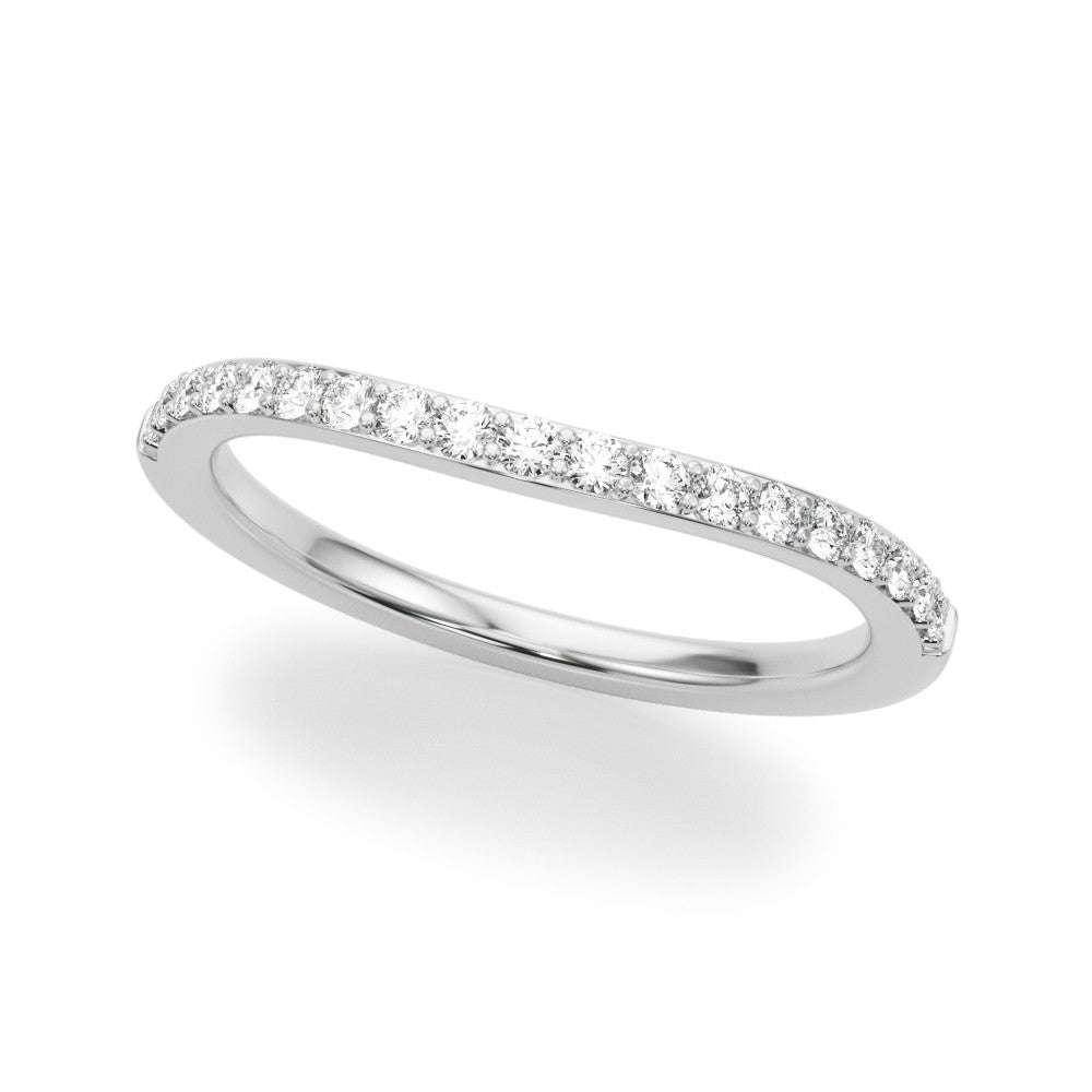 Elegant 14kt White Gold 1/3 CTW Wedding Band - SI1-SI2, G-H Diamonds