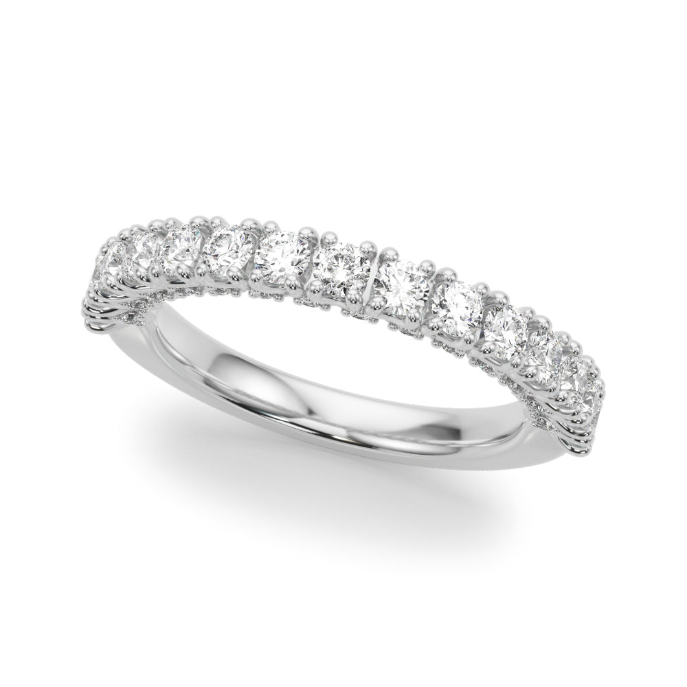 Exquisite 14kt Yellow Gold Wedding Band with 7/8 ct TW Diamond Accents