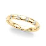1/5 CT TW Diamond Wedding Band in 14kt Yellow Gold - Adjustable & Customizable
