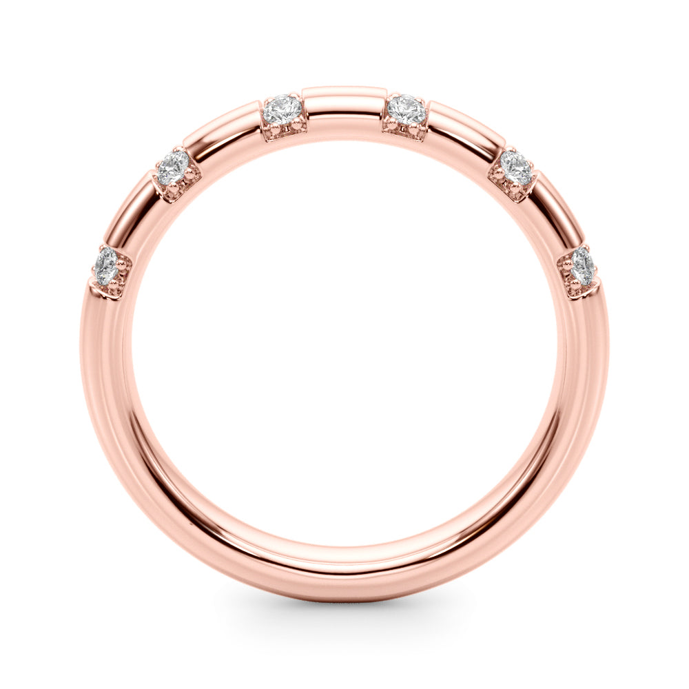 1/5 CT TW Diamond Wedding Band in 14kt Yellow Gold - Adjustable & Customizable