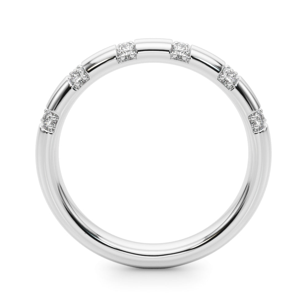 1/5 CT TW Diamond Wedding Band in 14kt Yellow Gold - Adjustable & Customizable