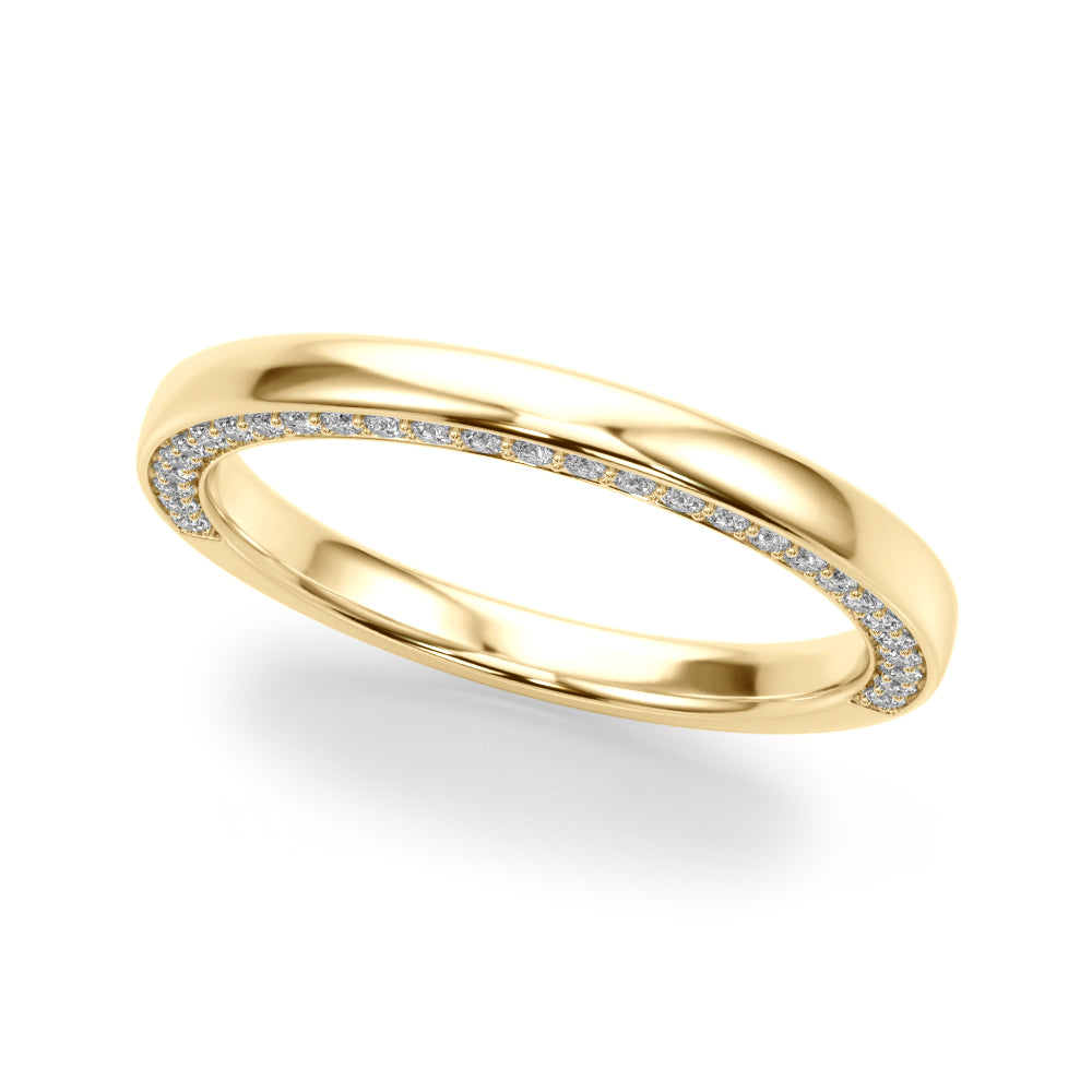 Elegant 14kt Yellow Gold Wedding Band with 1/3 ct TW Diamond Accents