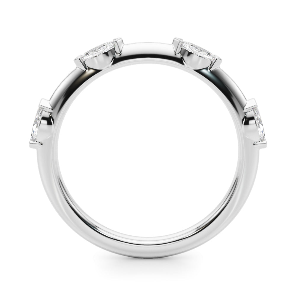 Elegant 14kt White Gold 1/4 Carat TW Diamond Wedding Band - Style 