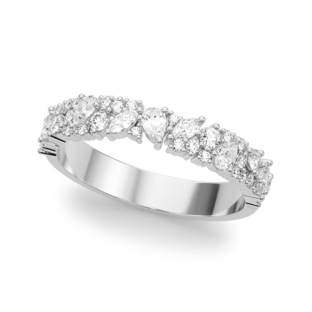 Elegant 14kt Yellow Gold 3.5mm Wedding Band with 3/4 ct TW SI1-SI2 G-H Diamonds