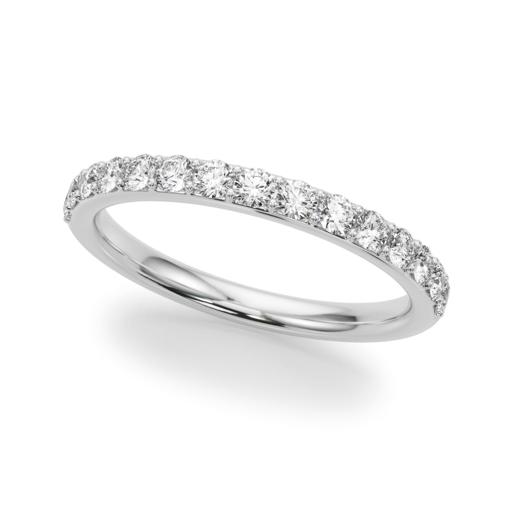 Elegant 14kt White Gold Wedding Ring with 0.50 Carat TW Diamonds