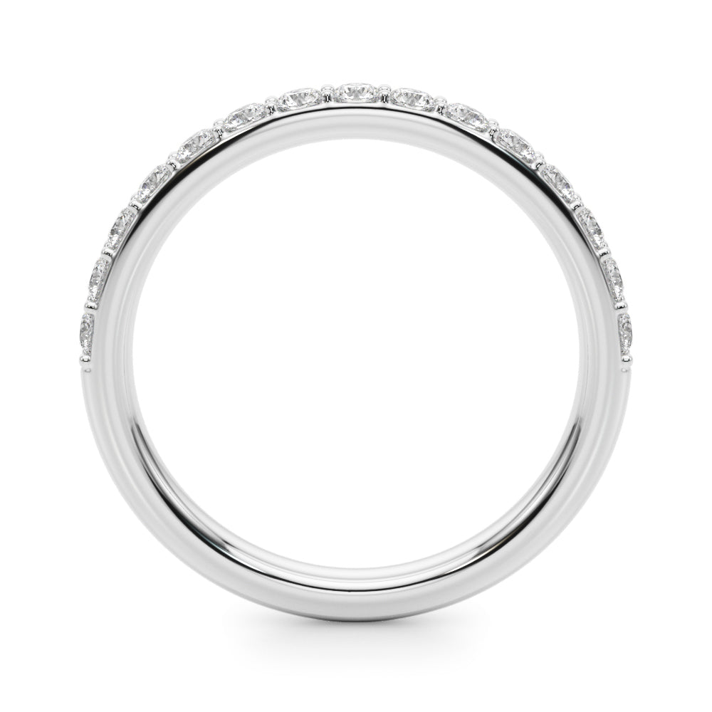 Elegant 14kt White Gold Wedding Ring with 0.50 Carat TW Diamonds