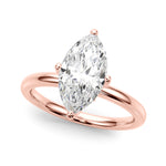 14kt White Gold Marquise Semi-Mount Engagement Ring - Style 