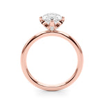 14kt White Gold Marquise Semi-Mount Engagement Ring - Style 
