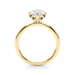 14kt White Gold Marquise Semi-Mount Engagement Ring - Style 