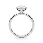 14kt White Gold Marquise Semi-Mount Engagement Ring - Style 