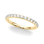 1/2 CT TW SI1-SI2 G-H Diamond Wedding Band Ring in 14kt White Gold - Style 
