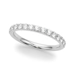 1/2 CT TW SI1-SI2 G-H Diamond Wedding Band Ring in 14kt White Gold - Style 