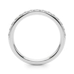 1/2 CT TW SI1-SI2 G-H Diamond Wedding Band Ring in 14kt White Gold - Style 